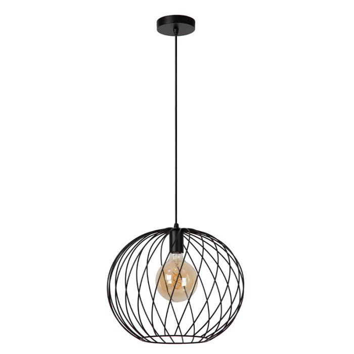 Czarna lampa wisząca klasyczna, Danza