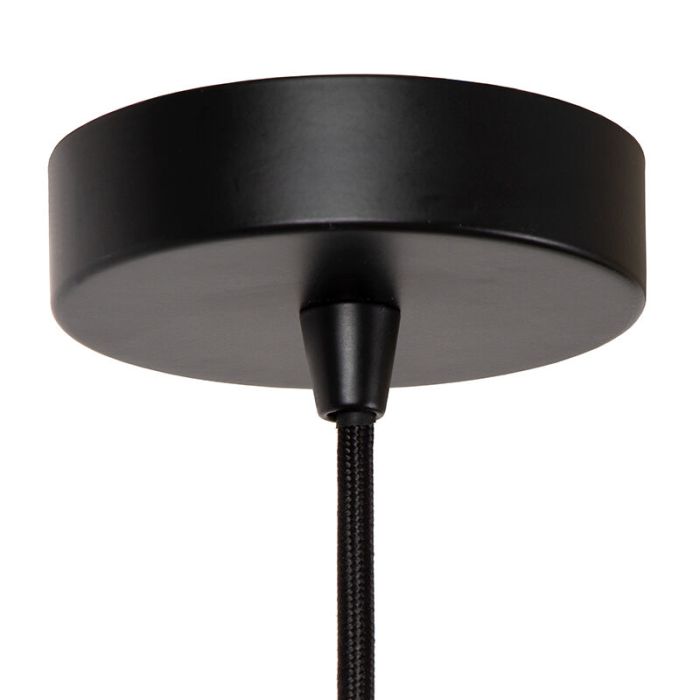 Czarna lampa wisząca klasyczna, Danza