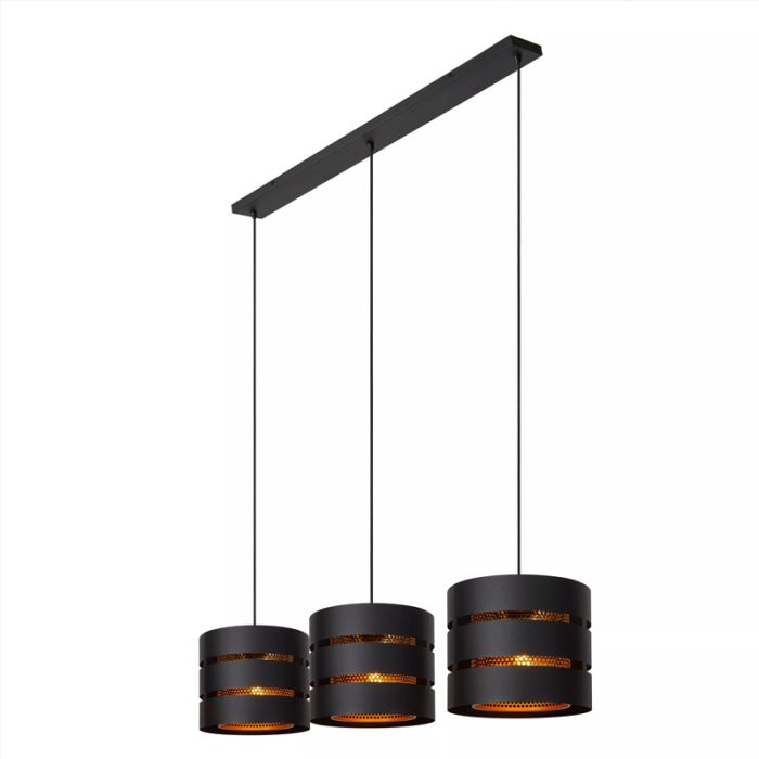 Czarna lampa wisząca nowoczesna, Rosas