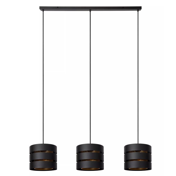 Czarna lampa wisząca nowoczesna, Rosas
