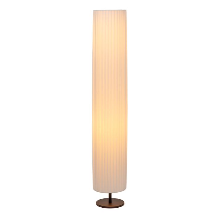 Biała lampa stojąca nowoczesna, Fold, z przełącznik