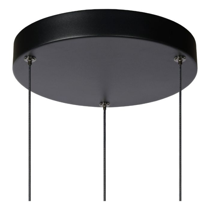 Czarna lampa wisząca nowoczesna, Margary, 4W, 2700K LED