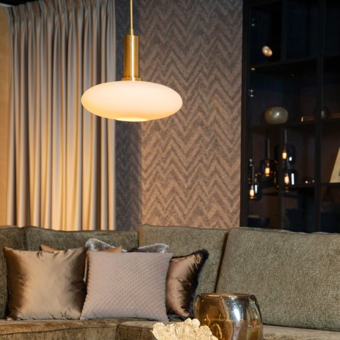 Biała lampa wisząca design, Singala