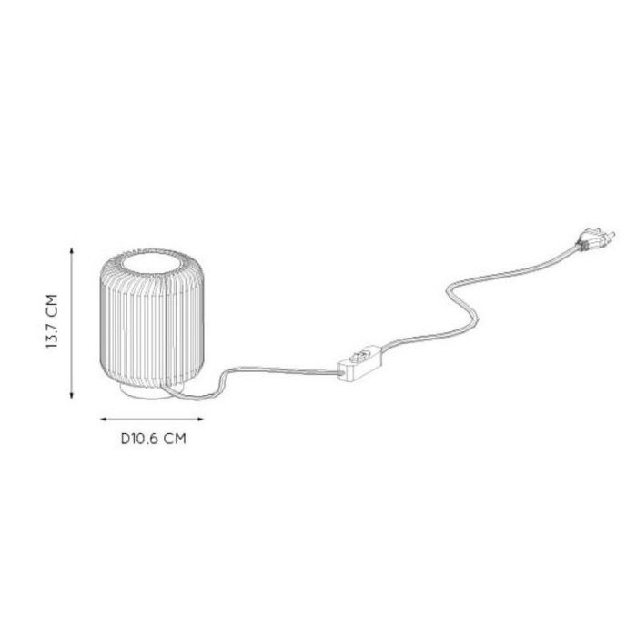 Złota lampa stołowa nowoczesna, Turbin, 5W, 3000K LED, z przełącznik