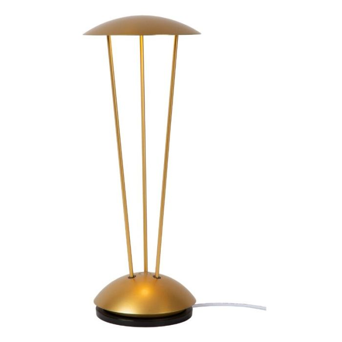 Mosiądz akumulatorowa lampa stołowa zewnętrzna nowoczesna, Renee, 2,2W, 2700K LED, IP54, z dotykowy ściemniacz