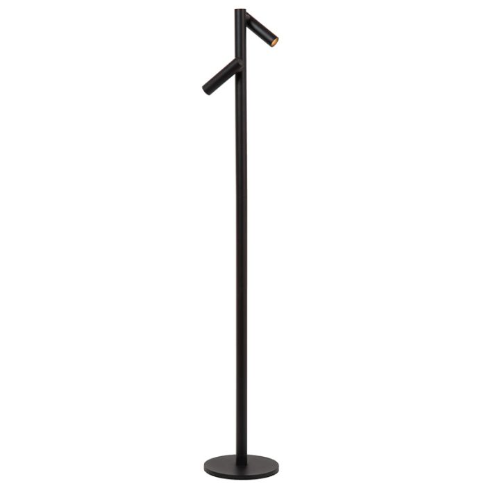 Czarna lampa stojąca akumulatorowa nowoczesna, Antrim, 2,2W, 2700K LED, IP54, z dotykowy ściemniacz