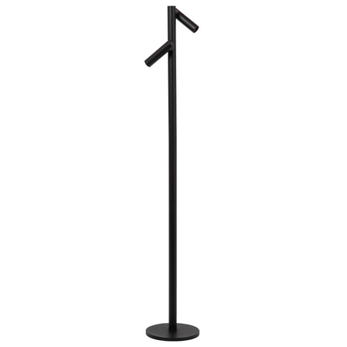 Czarna lampa stojąca akumulatorowa nowoczesna, Antrim, 2,2W, 2700K LED, IP54, z dotykowy ściemniacz