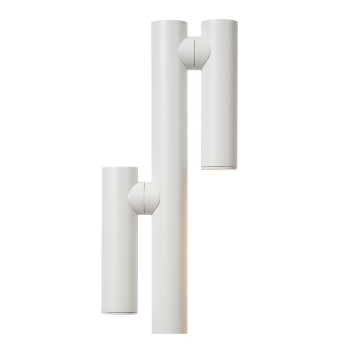 Biała lampa stojąca akumulatorowa nowoczesna, Antrim, 2,2W, 2700K LED, IP54, z dotykowy ściemniacz