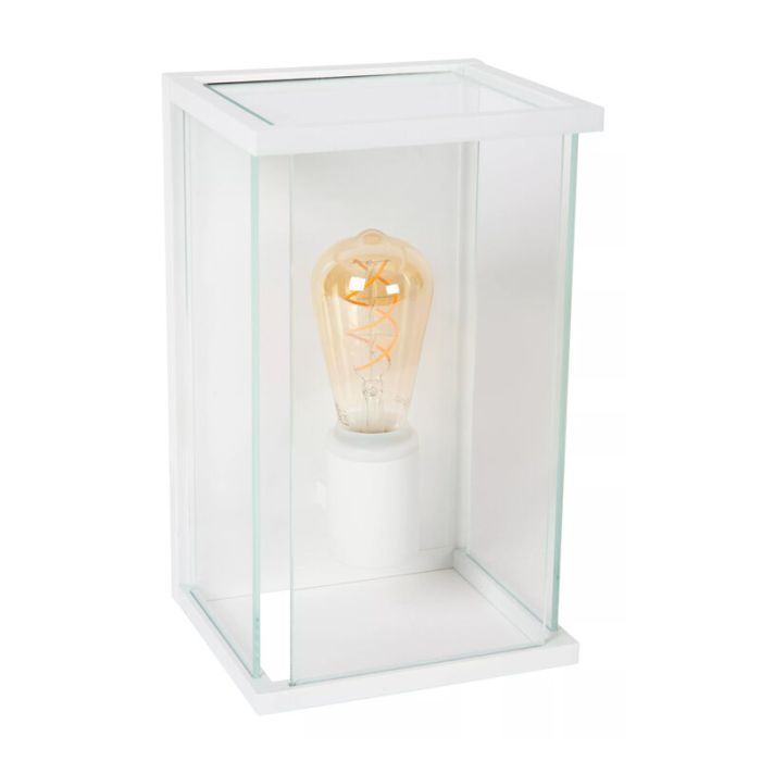 Biała lampa zewnętrzna nowoczesna, Claire, IP54