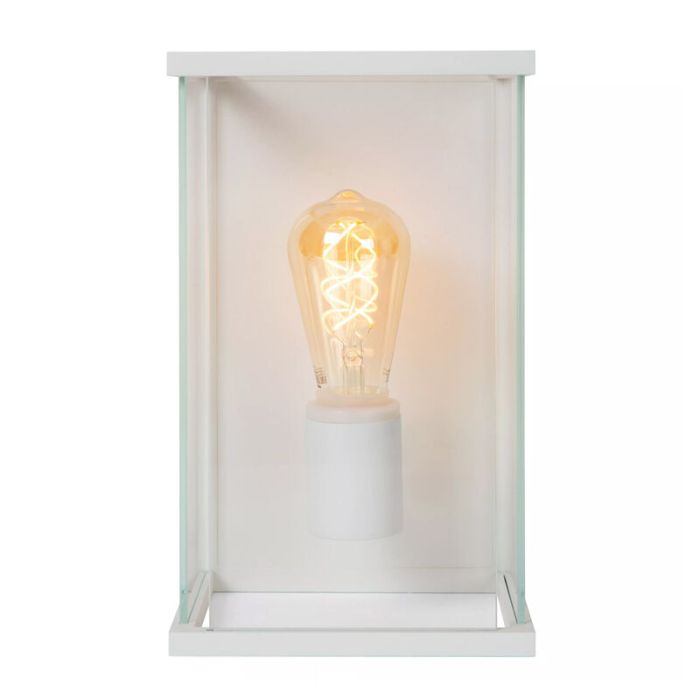 Biała lampa zewnętrzna nowoczesna, Claire, IP54