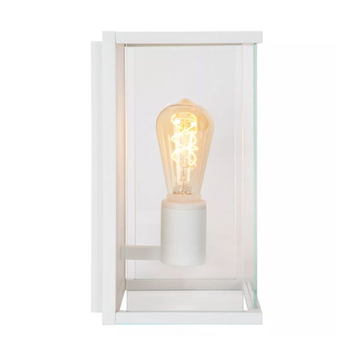 Biała lampa zewnętrzna nowoczesna, Claire, IP54