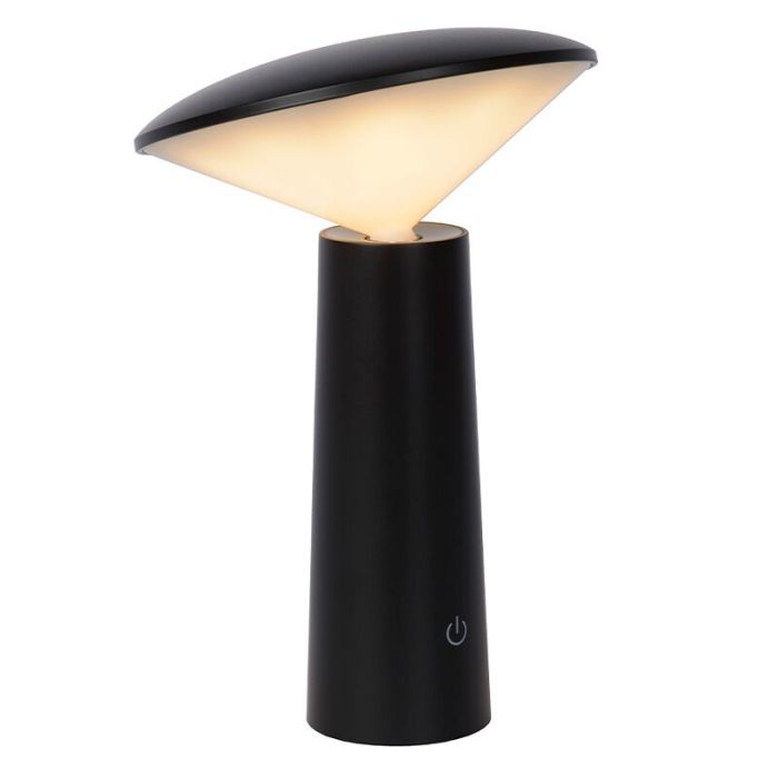 Czarna lampa stołowa ogrodowa nowoczesna, Jive, 4W, regulowana ciepła do zimnej bieli LED, IP44, z przełącznik