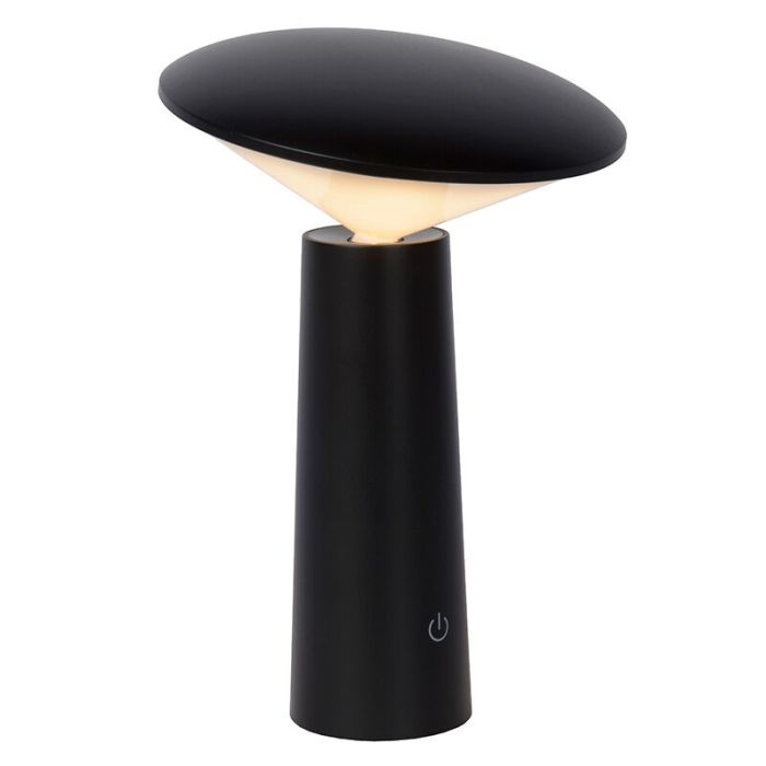 Czarna lampa stołowa ogrodowa nowoczesna, Jive, 4W, regulowana ciepła do zimnej bieli LED, IP44, z przełącznik