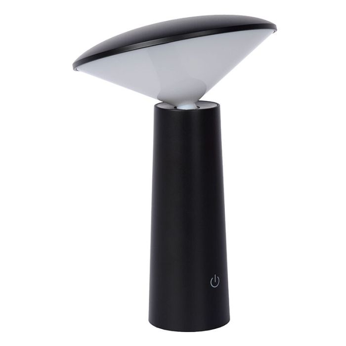 Czarna lampa stołowa ogrodowa nowoczesna, Jive, 4W, regulowana ciepła do zimnej bieli LED, IP44, z przełącznik