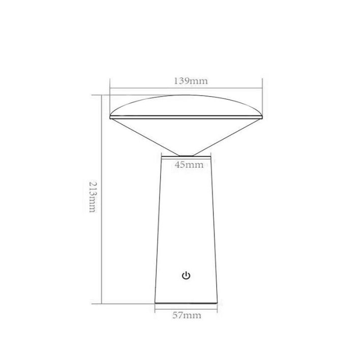 Czarna lampa stołowa ogrodowa nowoczesna, Jive, 4W, regulowana ciepła do zimnej bieli LED, IP44, z przełącznik