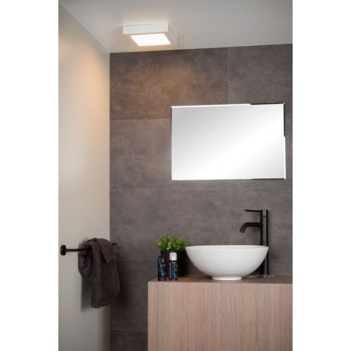 Biały plafon sufitowy nowoczesny, Brice, 22W, 3000K LED, IP44