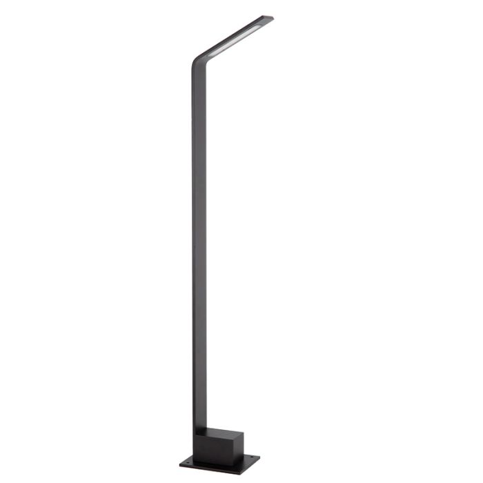 Czarna lampa zewnętrzna nowoczesna, Lawford, 6W, 3000K LED, IP54