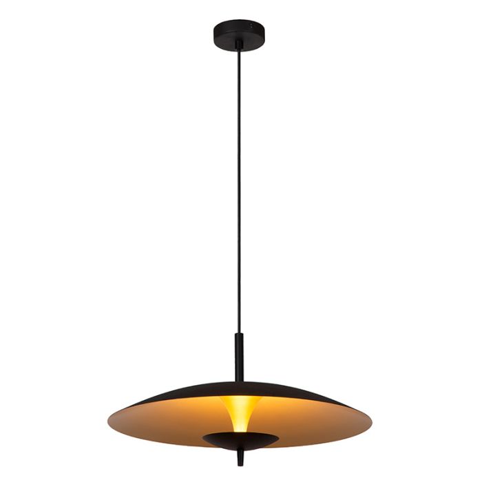 Czarna lampa wisząca vintage, Vulcan, 9W, 3000K LED