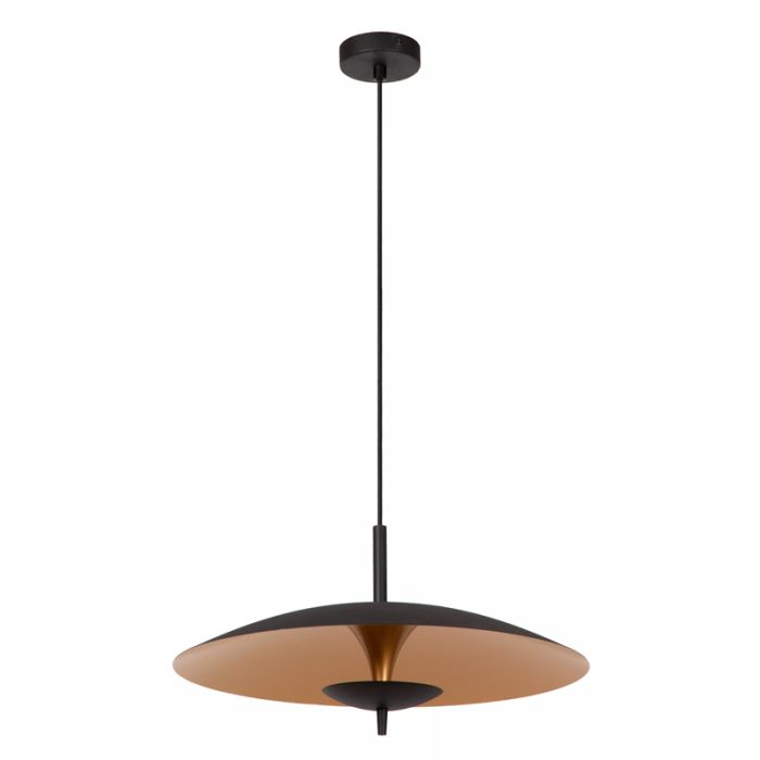 Czarna lampa wisząca vintage, Vulcan, 9W, 3000K LED