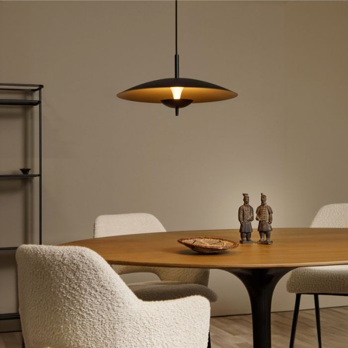 Czarna lampa wisząca vintage, Vulcan, 9W, 3000K LED