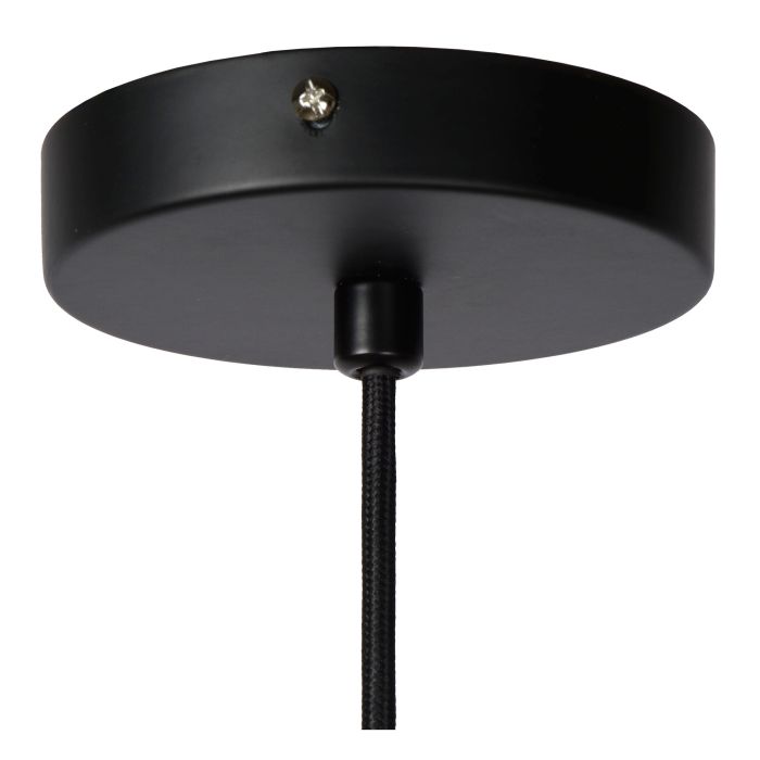 Rattanowa lampa wisząca czarna, Alban