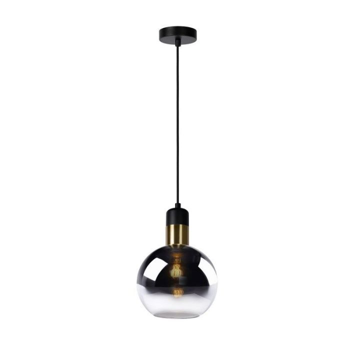 Szara lampa wisząca vintage, Julius