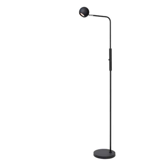 Czarna lampa stojąca akumulatorowa nowoczesna, Comet, 3W, 2700K LED, z dotykowy ściemniacz