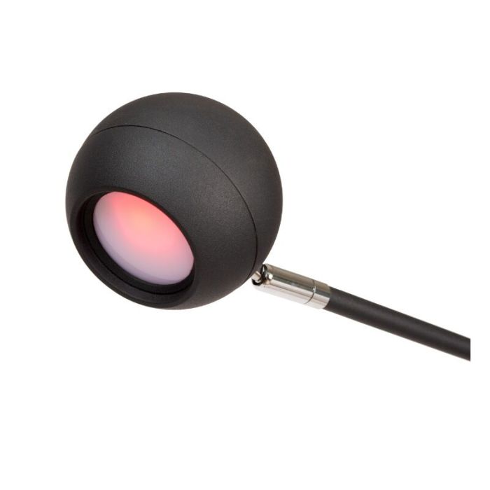 Czarna lampa stojąca akumulatorowa nowoczesna, Comet, 3W, 2700K LED, z dotykowy ściemniacz