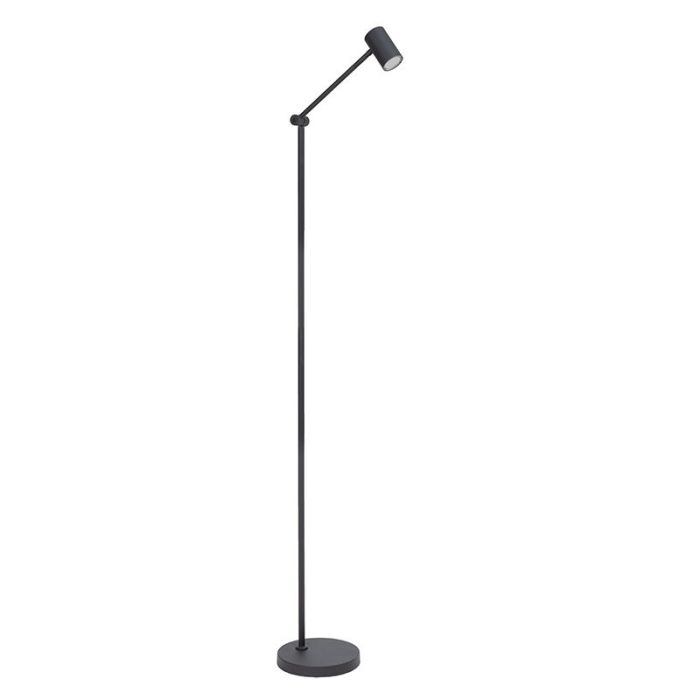 Czarna lampa stojąca akumulatorowa nowoczesna, Tipik, 3W, 2700K LED, z dotykowy ściemniacz