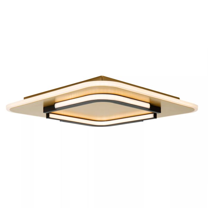 Złoty plafon sufitowy nowoczesny, Andreas, 30W, 2700K LED