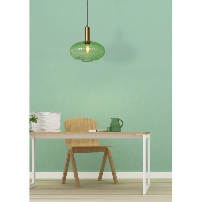 Złota lampa wisząca retro, Maloto