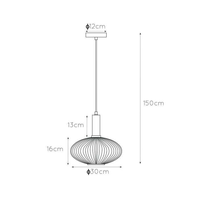 Złota lampa wisząca retro, Maloto