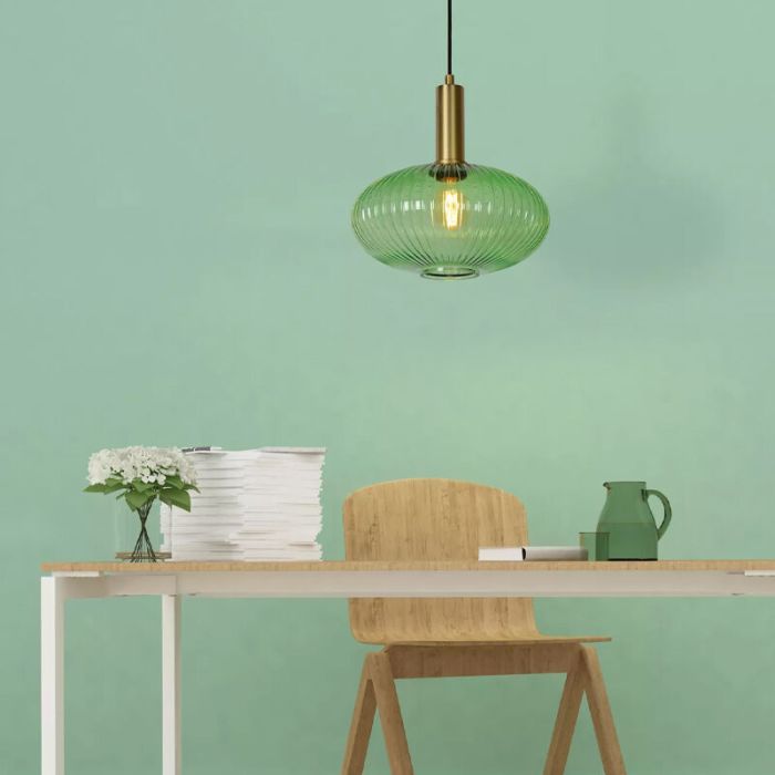 Złota lampa wisząca retro, Maloto