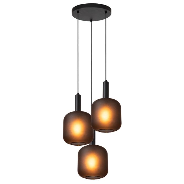Czarna lampa wisząca nowoczesna, Eloise