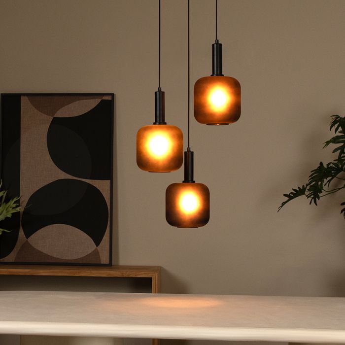 Czarna lampa wisząca nowoczesna, Eloise