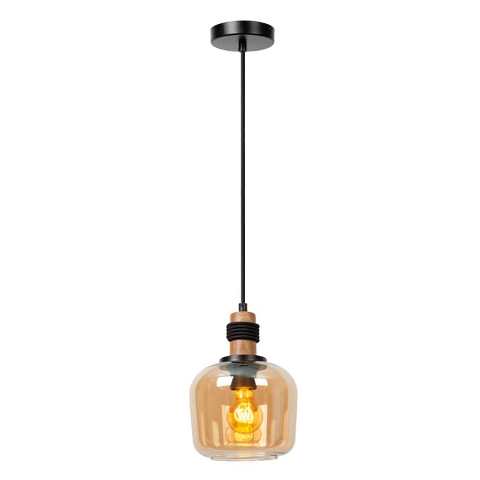 Bursztynowa lampa wisząca retro, Ilona