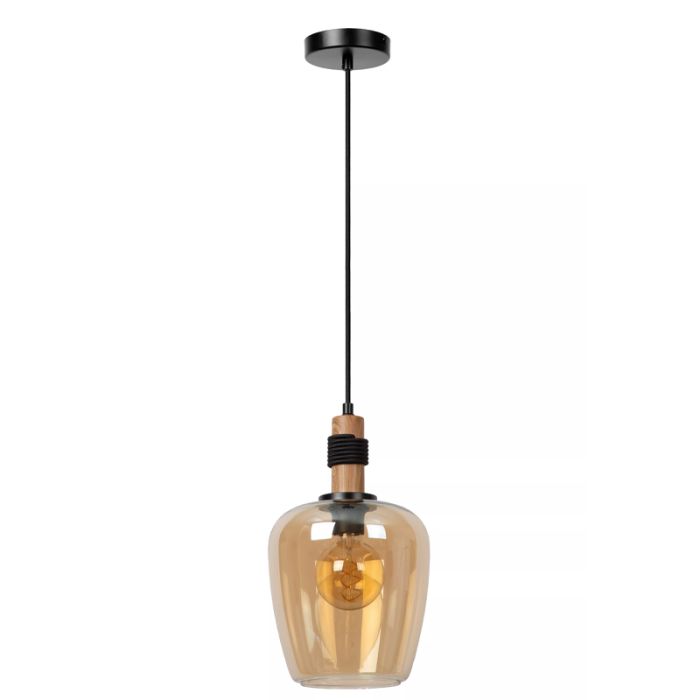 Bursztynowa lampa wisząca retro, Ilona