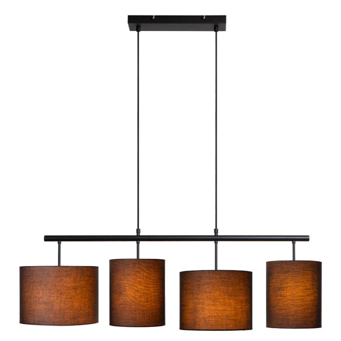 Czarna lampa wisząca rustykalna, Maya