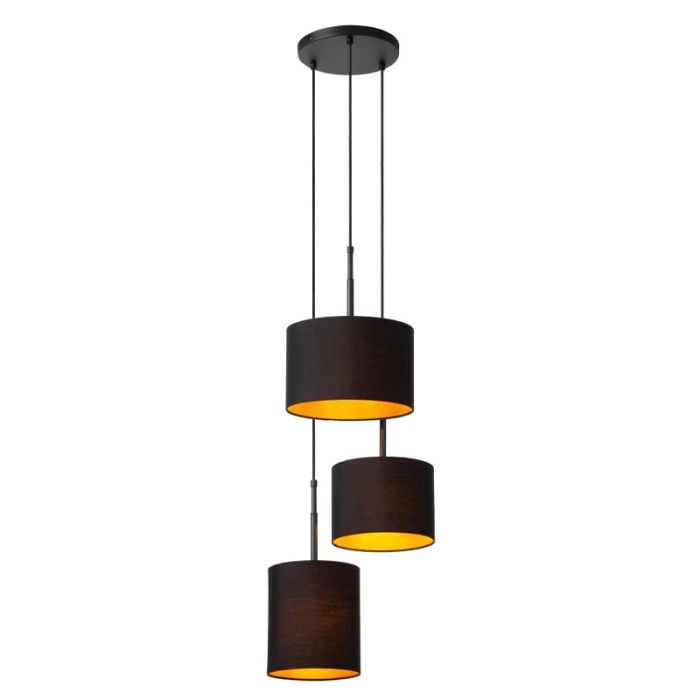 Czarna lampa wisząca rustykalna, Maya