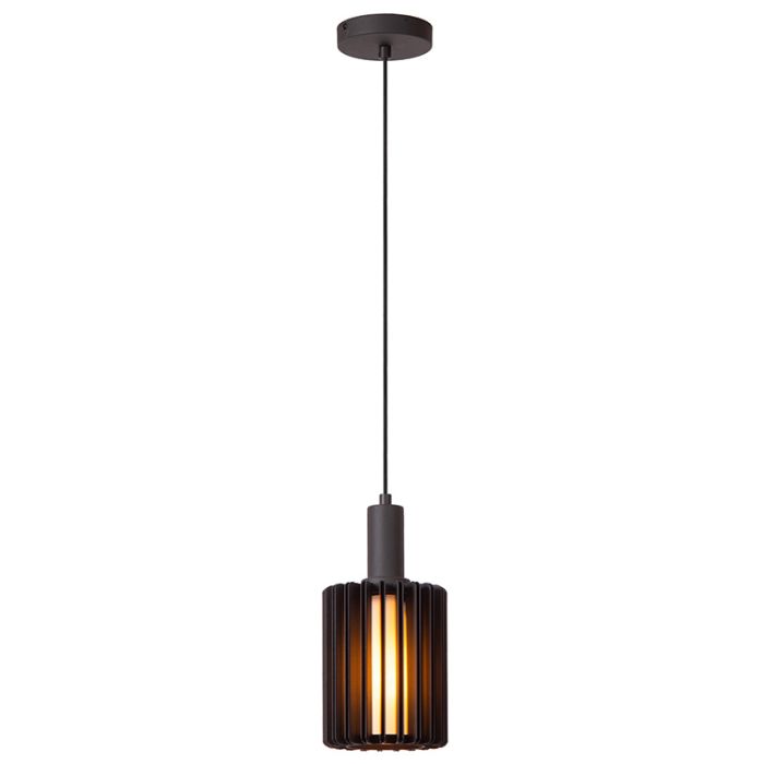 Czarna lampa wisząca nowoczesna, Lambres