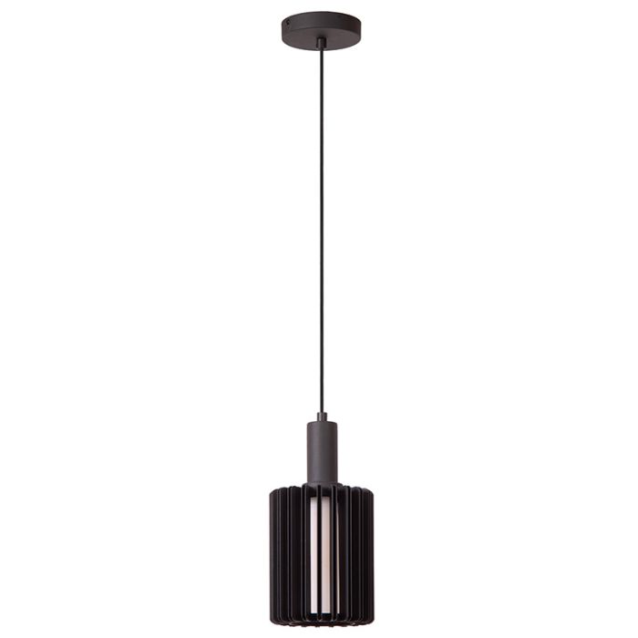 Czarna lampa wisząca nowoczesna, Lambres