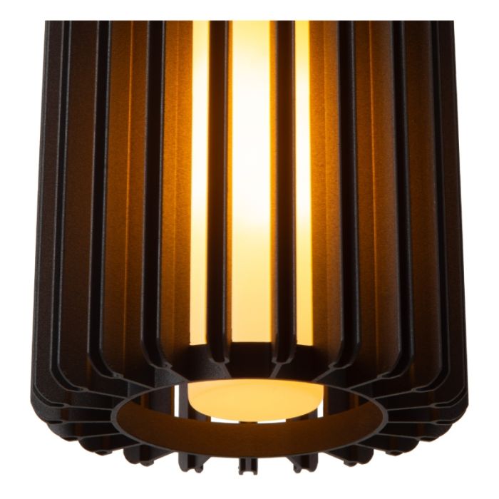 Czarna lampa wisząca nowoczesna, Lambres