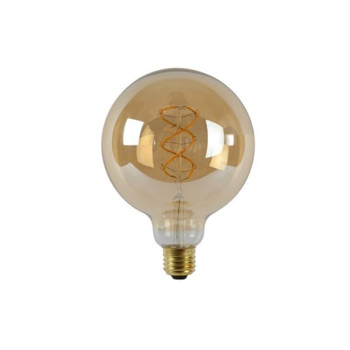 Ściemnialna żarówka LED E27 Filament G125 Bardzo duża, bardzo ciepła biel, 5 Watt