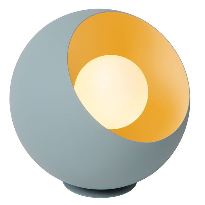 Niebieska lampa stołowa nowoczesna, Doredos, z przełącznik