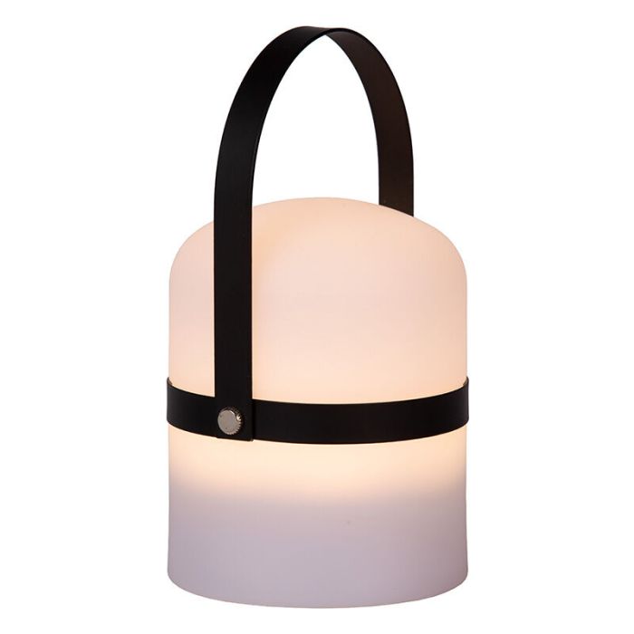 Biała lampa stołowa ogrodowa nowoczesna, Little Joe, 3W, 2700K LED, IP44, z przełącznik