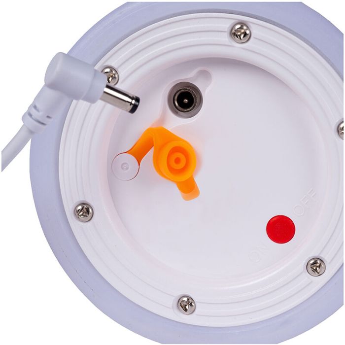 Biała lampa stołowa ogrodowa nowoczesna, Little Joe, 3W, 2700K LED, IP44, z przełącznik