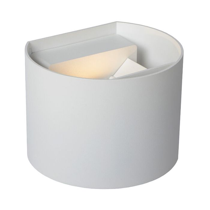 Biały kinkiet up down nowoczesny, Axi, 6W, 2700K LED, IP54