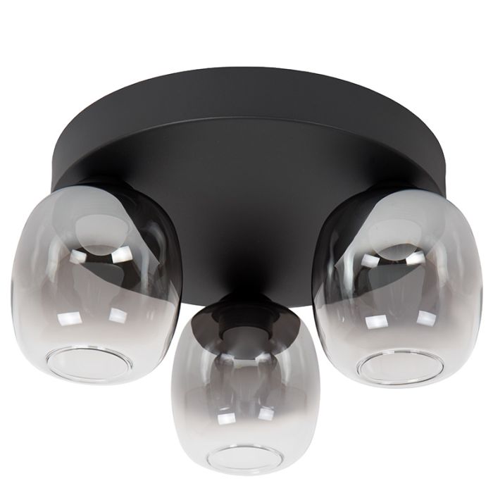 Szary plafon sufitowy nowoczesny, Tamino, 5,6W, 3000K LED