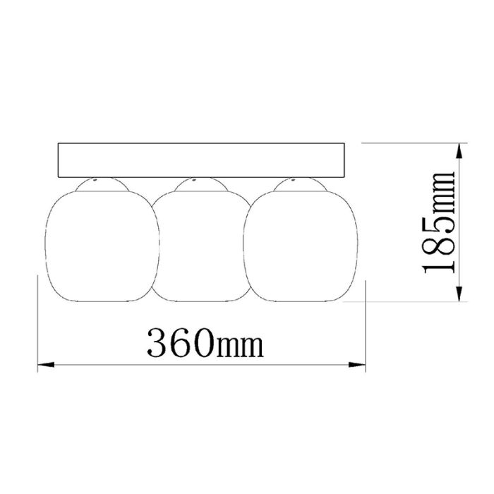Szary plafon sufitowy nowoczesny, Tamino, 5,6W, 3000K LED