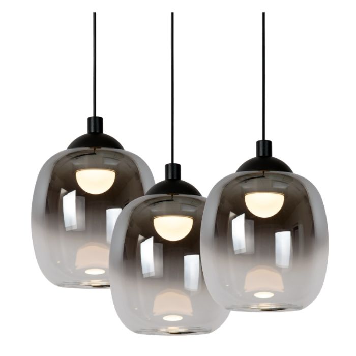Szara lampa wisząca nowoczesna, Tamino, 5,2W, 3000K LED